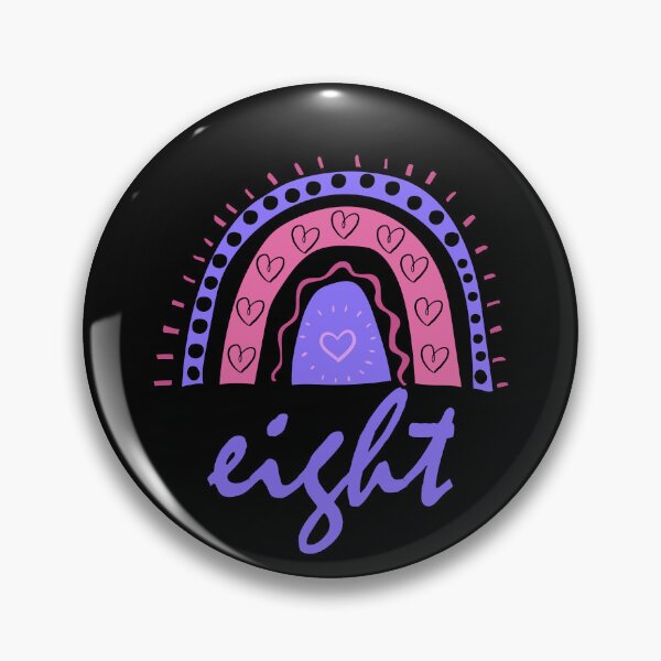 Item preview, Eight Year Old Eighth Birthday Cute Fun Doodle Boho Rainbow designed and sold by LadySaltwater.