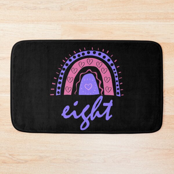 Item preview, Eight Year Old Eighth Birthday Cute Fun Doodle Boho Rainbow designed and sold by LadySaltwater.