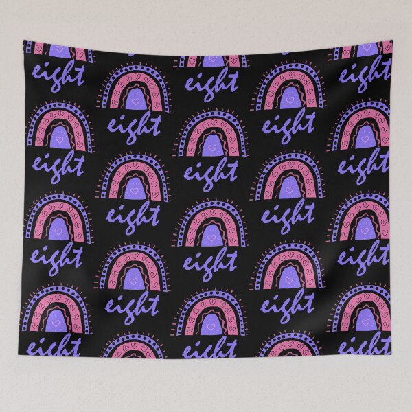 Item preview, Eight Year Old Eighth Birthday Cute Fun Doodle Boho Rainbow designed and sold by LadySaltwater.