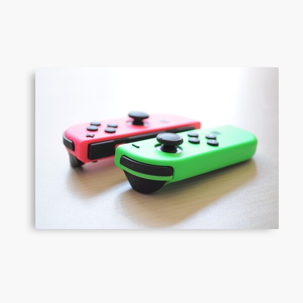 Pink and Green Joycon Canvas Print