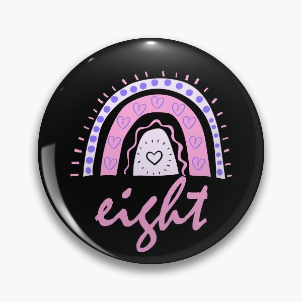 Item preview, Eight Year Old Eighth Birthday Cute Fun Doodle Boho Rainbow designed and sold by LadySaltwater.