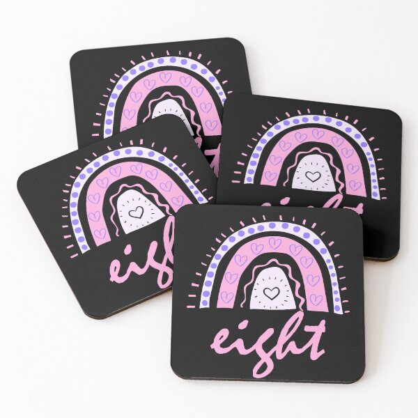 Item preview, Eight Year Old Eighth Birthday Cute Fun Doodle Boho Rainbow designed and sold by LadySaltwater.
