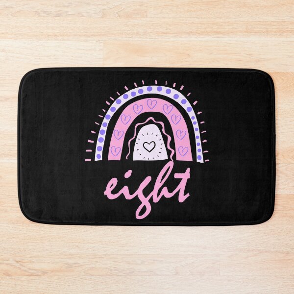Item preview, Eight Year Old Eighth Birthday Cute Fun Doodle Boho Rainbow designed and sold by LadySaltwater.