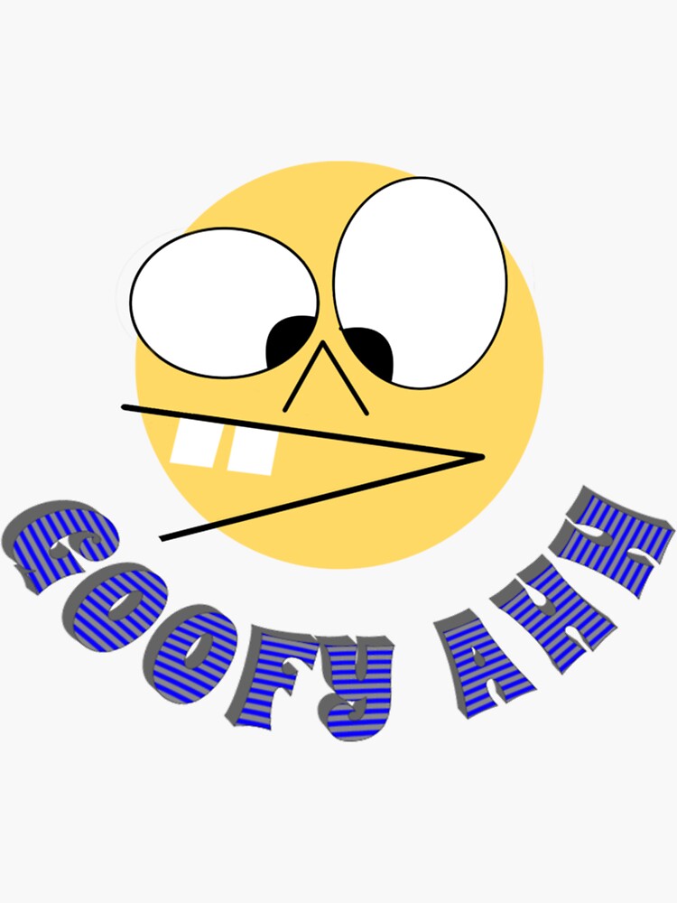 Goofy Ahh Meme 1 Sticker For Sale By Emotiondesignka Redbubble