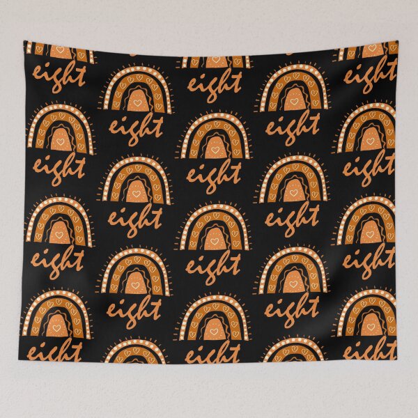 Item preview, Eight Year Old Eighth Birthday Cute Fun Doodle Boho Rainbow designed and sold by LadySaltwater.