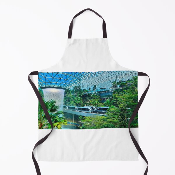 Item preview, A roof waterfall with passing sky trains in Changi airport 1 designed and sold by kall3bu.