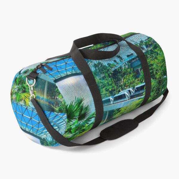 Item preview, A roof waterfall with passing sky trains in Changi airport 1 designed and sold by kall3bu.