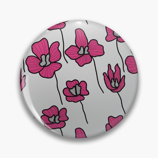 Item preview, Beautiful Grey And Purple Flowers designed and sold by patternologyy.
