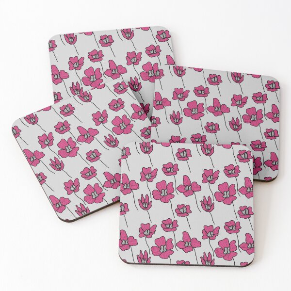 Item preview, Beautiful Grey And Purple Flowers designed and sold by patternologyy.