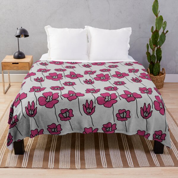 Item preview, Beautiful Grey And Purple Flowers designed and sold by patternologyy.