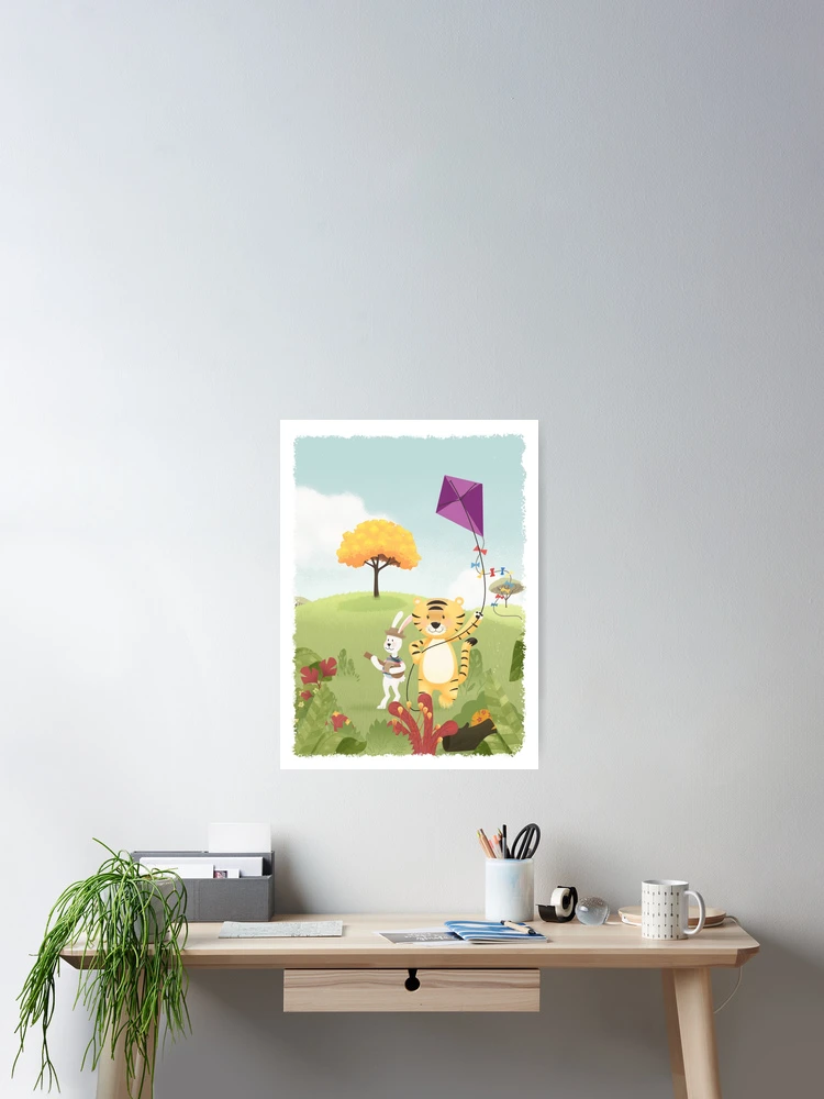 Thumbnail 2 of 3, Poster, Tiger and Rabbit designed and sold by erdavid.