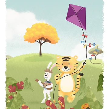 Artwork thumbnail, Tiger and Rabbit by erdavid