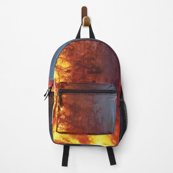 Item preview, SPACE SHIP ABOVE FOREST FIRE designed and sold by Ramdom-Ai-Art.