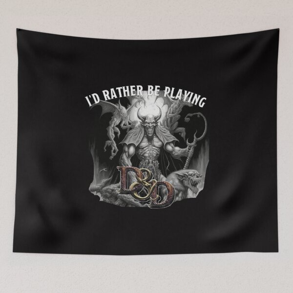 Item preview, I'd Rather Be Playing D&D designed and sold by royalfishgames.