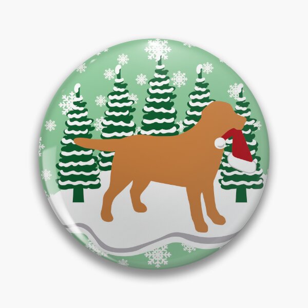 Artikelvorschau, Weihnachtsfuchs-rote Labrador-Silhouette-Weihnachtsmütze entworfen und verkauft von HappyLabradors.