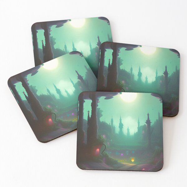 Item preview, dark fantasy landscape / surreal landscape designed and sold by lumamoonia.
