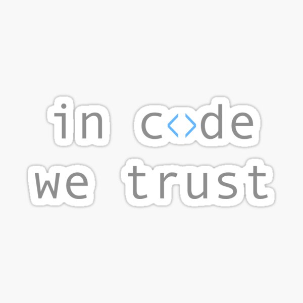 dans le code nous faisons confiance Sticker