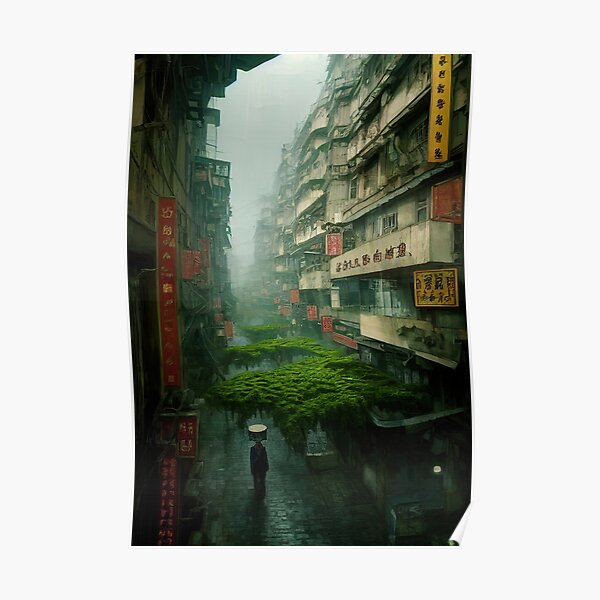Old Hong Kong Alley #17 Poster