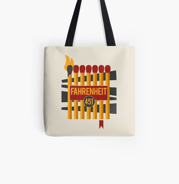 Don't Burn, Read Them All Over Print Tote Bag