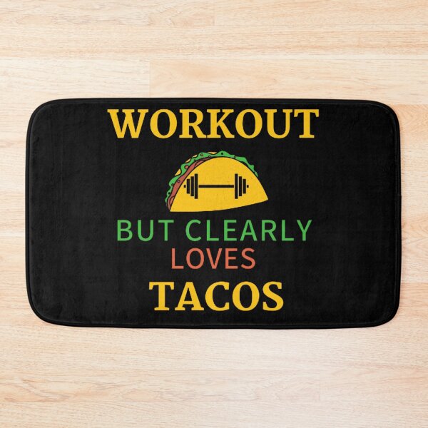 Item preview,  Workout but clearly loves tacos design for men and women, gym lovers, food lovers,mexican food lovers tacos lovers designed and sold by mystylecorner.