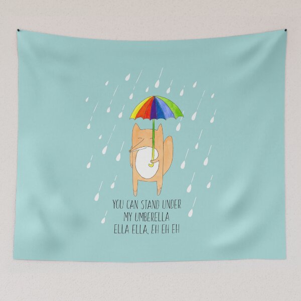 Artikelvorschau, You can stand under my umberella, ella ella, eh eh eh (Umbrella Fox) entworfen und verkauft von BedRock-Design.
