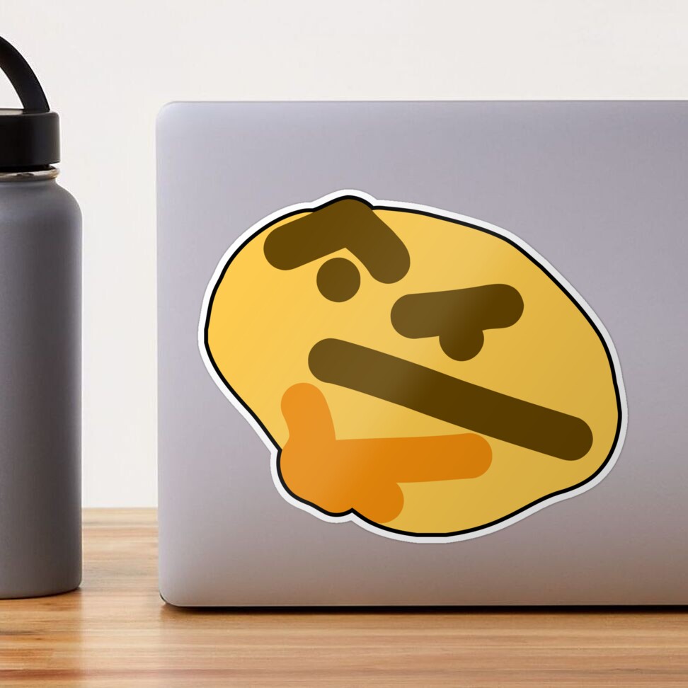 Thonkin' Funny Discord Emoji I'm Thinking Meme T-shirt 