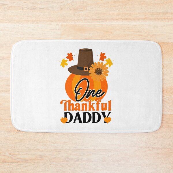 Item preview, One Thankful Daddy | Happy Thanksgiving Daddy Mommy and family greetings and quotes | gifts for thanksgiving and christmas lovers designed and sold by ThanksVibe.