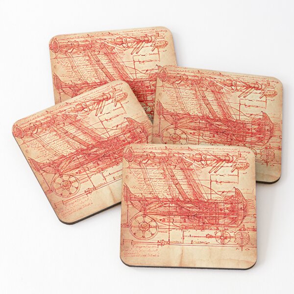 Item preview, Santa's sleigh schematic by Leonardo Di Vinci designed and sold by Patrick Edwards.