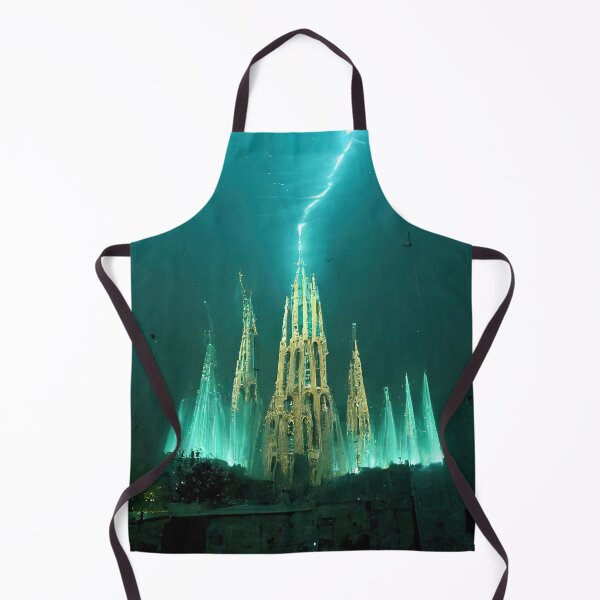 Item preview, Lightning hitting the top of La Sagrada Familia designed and sold by osssoconcept.