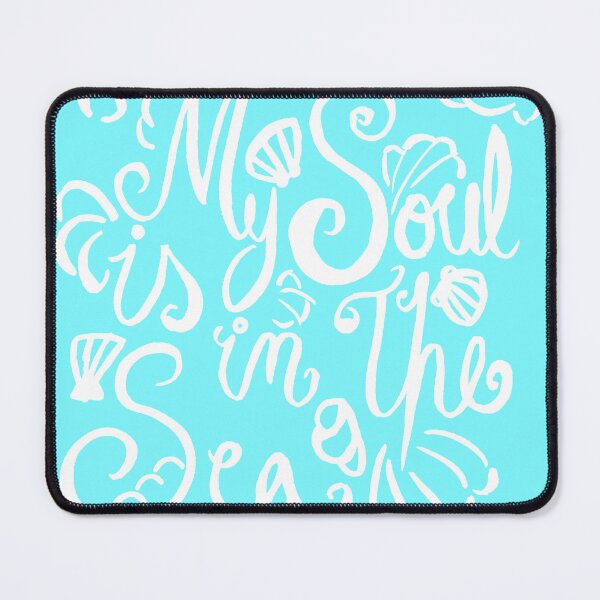 Item preview, My Soul Is In The Sea - White and Turquoise designed and sold by Niina Niskanen.