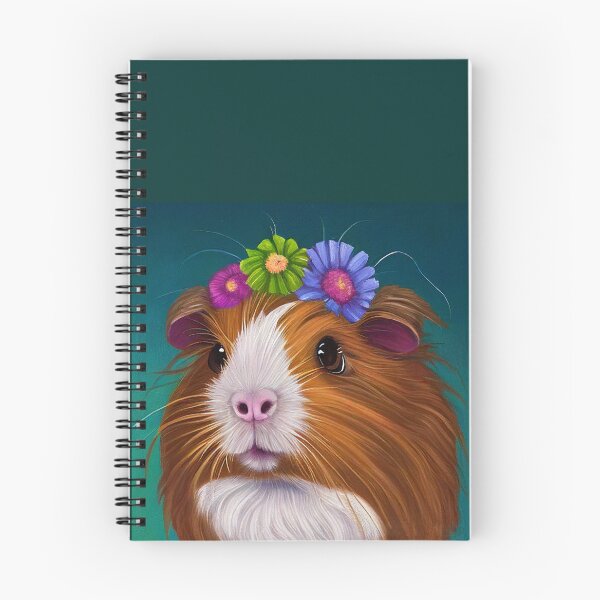 Item preview, Pretty Guinea Pig With Flowers designed and sold by kansaikate.