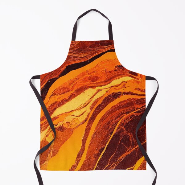 Item preview, Orange And Gold Marble A-Line Dress designed and sold by skolfid brows ⭐⭐⭐⭐⭐ (5.0).