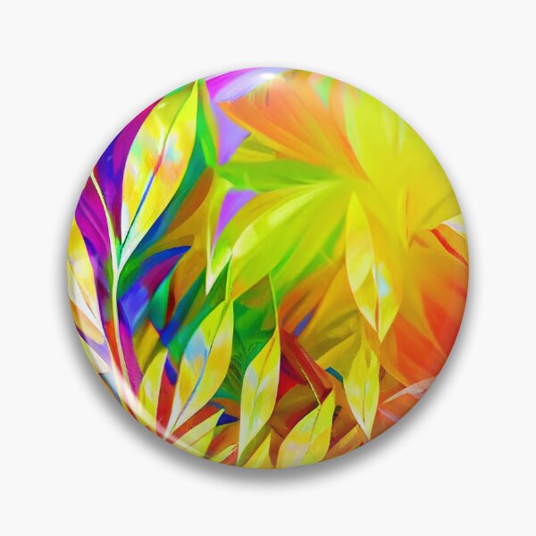 Item preview, Abstract rainbow leaves design happy joyful colorful blowing in the wind inspirational and uplifting designed and sold by CGSGraphics.