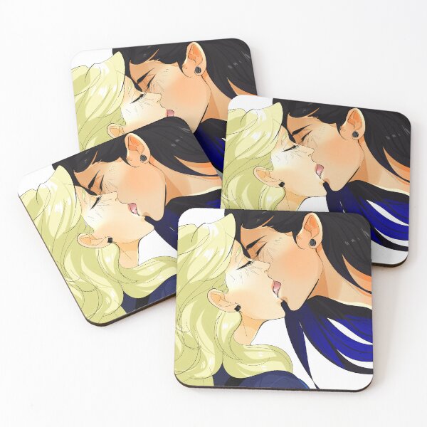 Item preview, Mitsu and Celia kiss Blindfold Mashersan designed and sold by Mashersan.