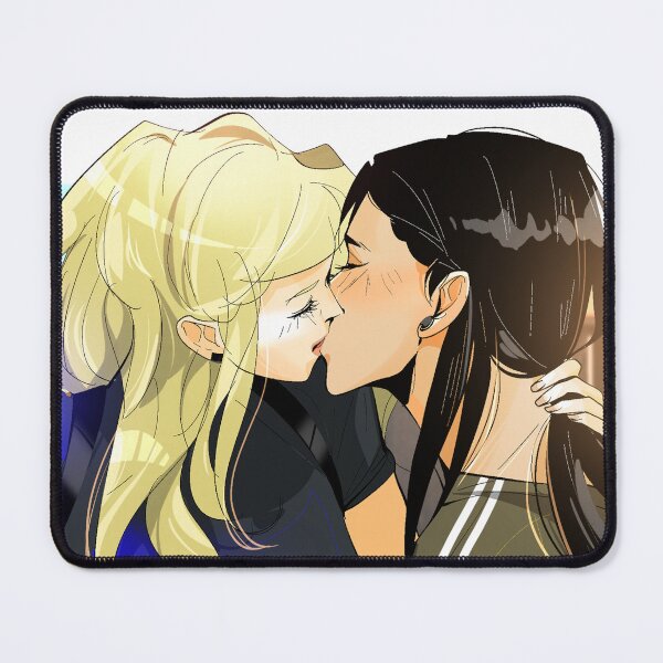 Item preview, Mitsu and Celia kiss deep Blindfold Mashersan designed and sold by Mashersan.