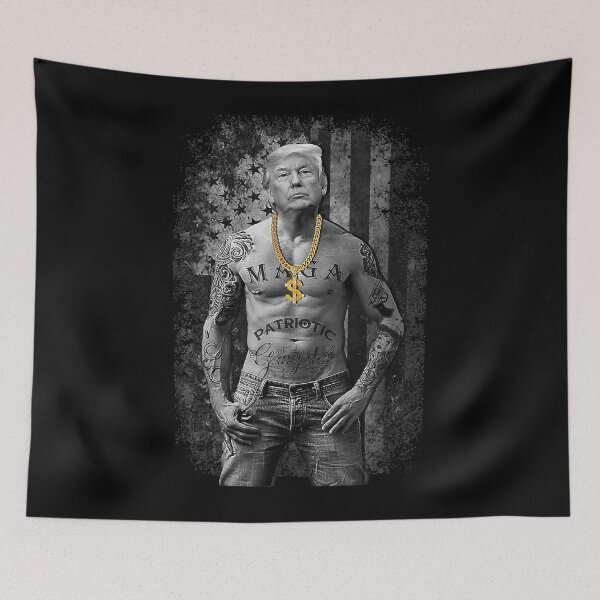 Item preview, Patriotic Gangster Anti Liberal Pro Trump Republican Gifts designed and sold by fabiancummings9.