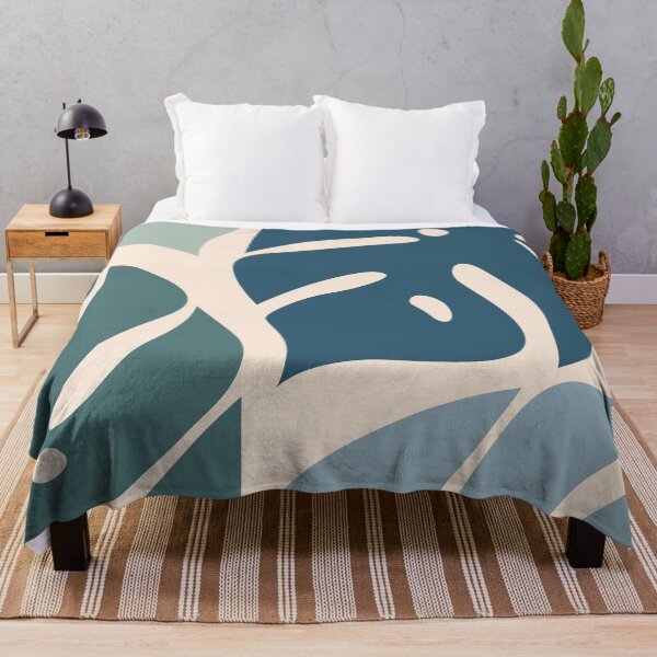 Item preview, Giant monstera leaves - blue and turquoise  designed and sold by BattaAnastasia.