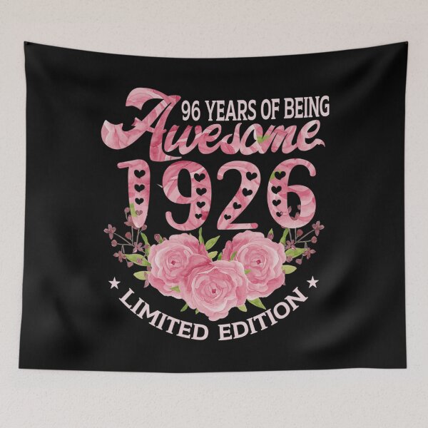 Item preview, Womens 96 Year Old Pink Vintage 1926 bday gift 96th Birthday Women V-Neck designed and sold by meagankshlerin7.