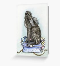 Deerhound Greeting Cards Redbubble