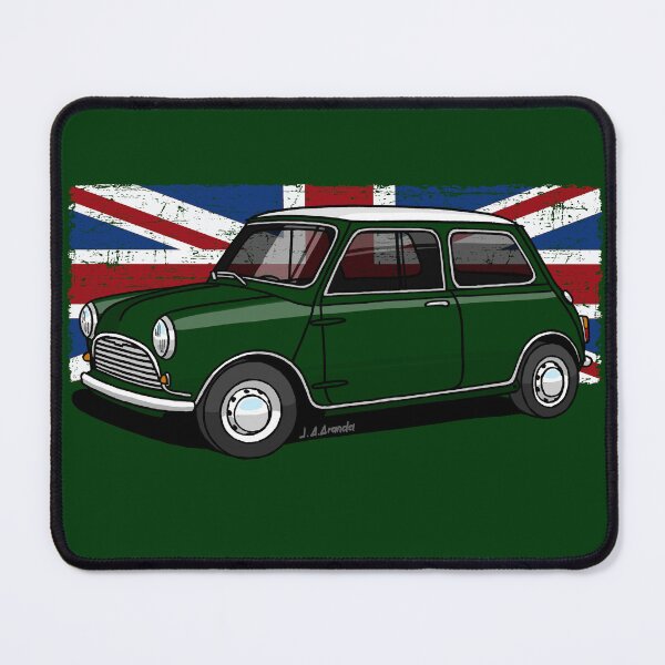 Item preview, My drawing of the classic English sport utility vehicle with the Union Jack in the background designed and sold by designjaag.