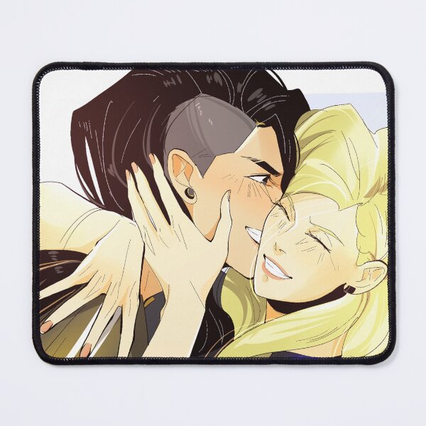 Item preview, Mitsu and Celia hug Blindfold Mashersan designed and sold by Mashersan.