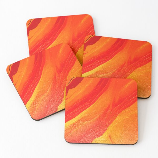 Item preview, Orange And Gold Marble A-Line Dress designed and sold by skolfid brows ⭐⭐⭐⭐⭐ (5.0).