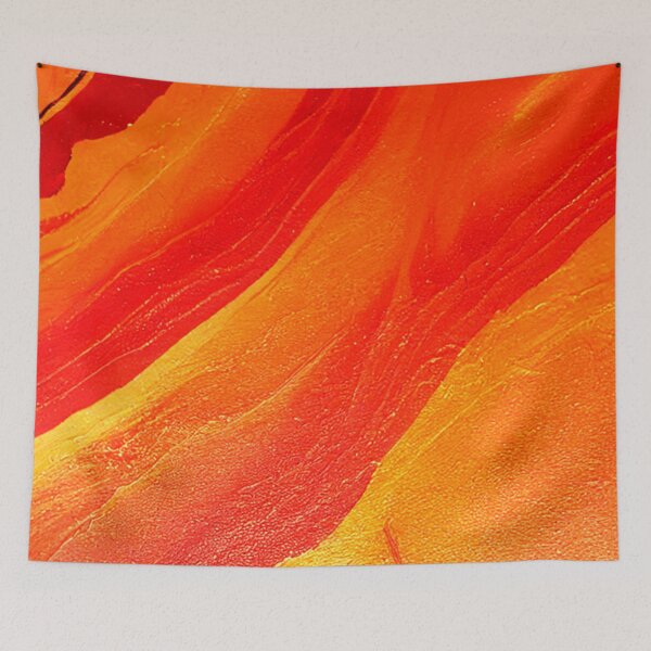 Item preview, Orange And Gold Marble A-Line Dress designed and sold by skolfid brows ⭐⭐⭐⭐⭐ (5.0).