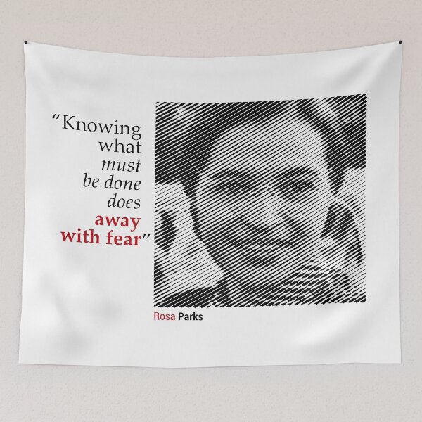 Item preview, Rosa Parks' Portrait with a Leadership Quote designed and sold by emotica.