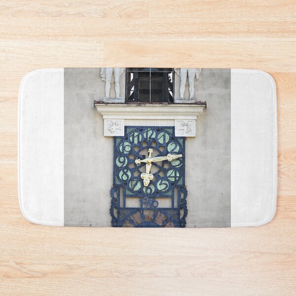 Item preview, Old clock on bell tower in Korneuburg Austria designed and sold by goceris.