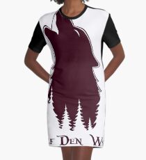 Wolf Den Winery v1 Graphic T-Shirt Dress
