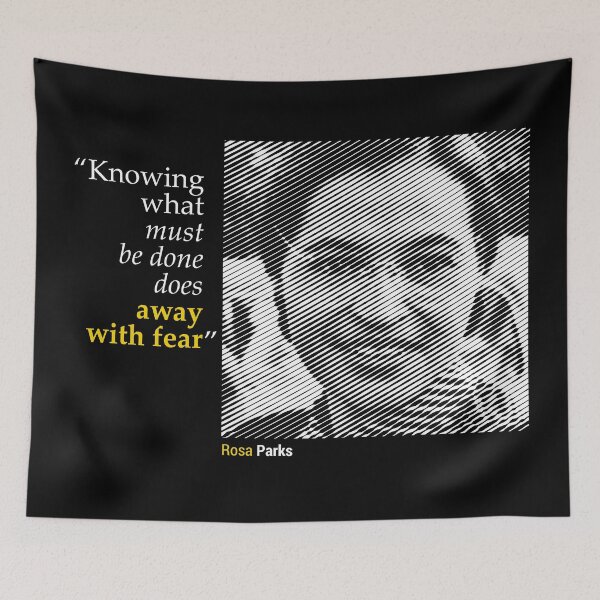 Item preview, Rosa Parks' Portrait with a Leadership Quote (inverse) designed and sold by emotica.