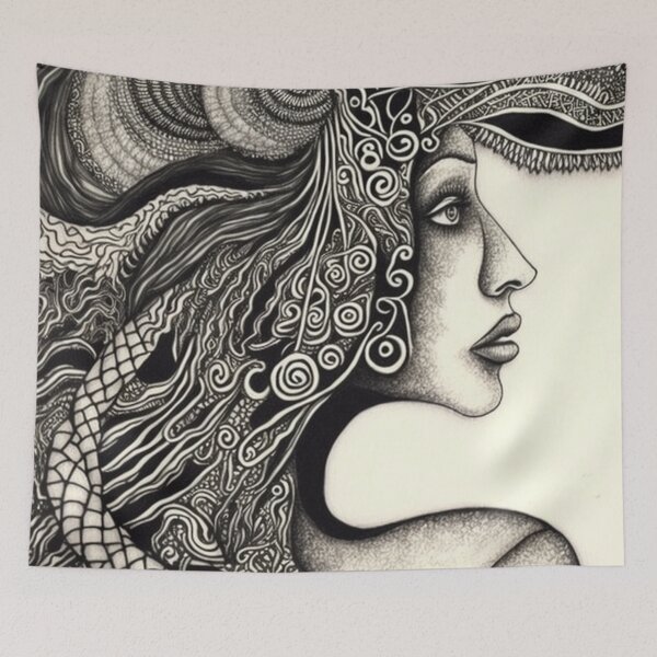 Item preview, Zentangle beauty (4/4) designed and sold by sabantha.