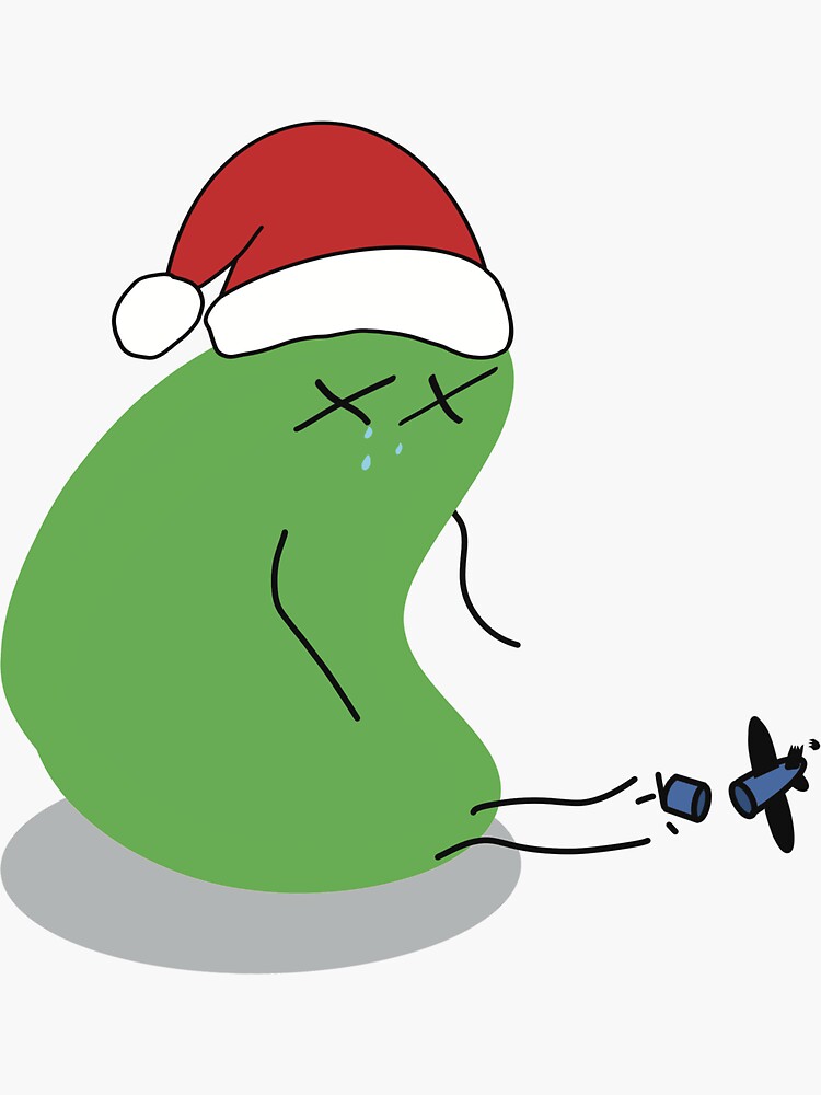 "Sad Christmas" Sticker for Sale by BaikelMaimolt Redbubble