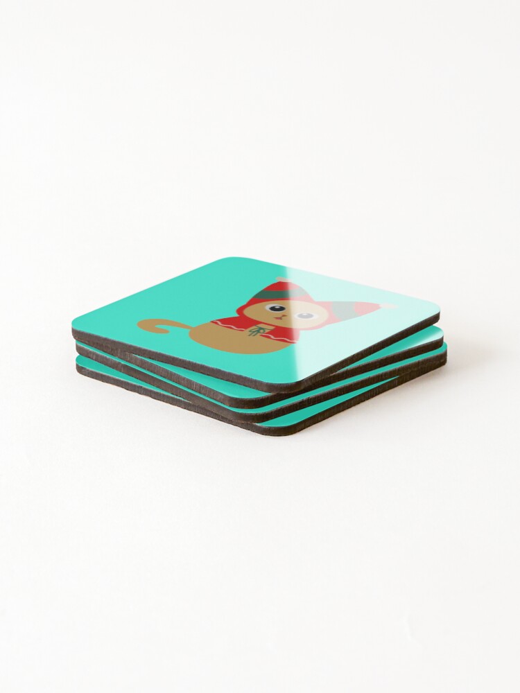 Thumbnail 4 of 5, Coasters (Set of 4), Cute cat designed and sold by RubyCollection.